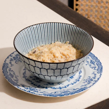 Ризотто ширатаке с грибами и пармезаном